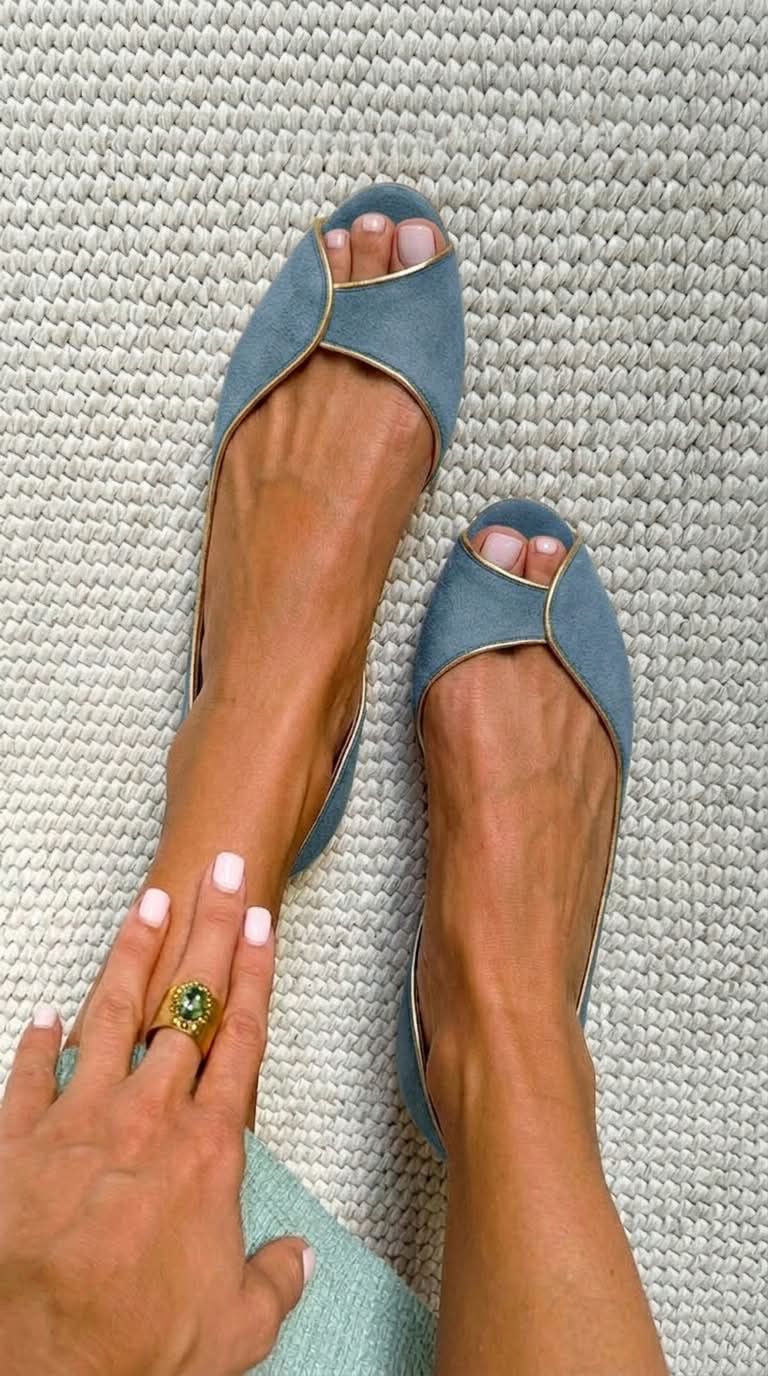 Yasmine | Open-Toe D'Orsay Flat