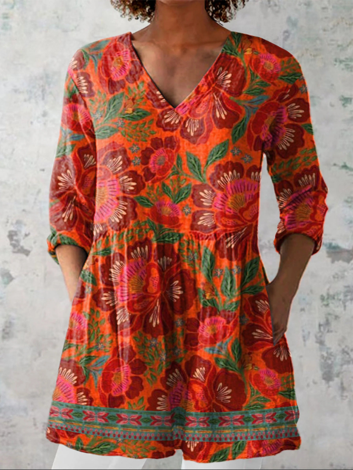 Felicity | V-Neck Longline Shirt