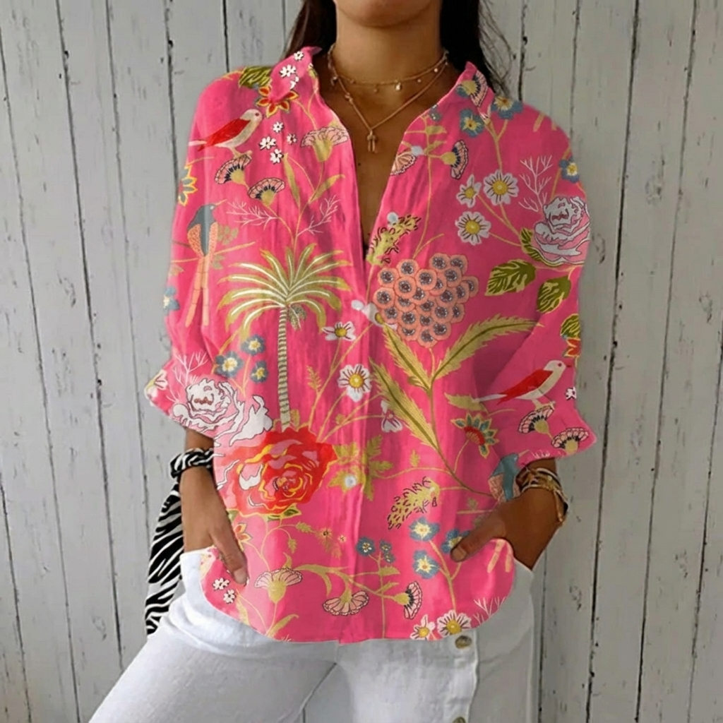 Floriana™ | Tropical Blossom Blouse