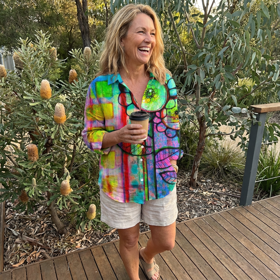 Fenna™ | Artistic Bloom Blouse