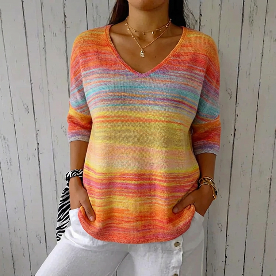 Rachel | Gradient Long Sleeve Top