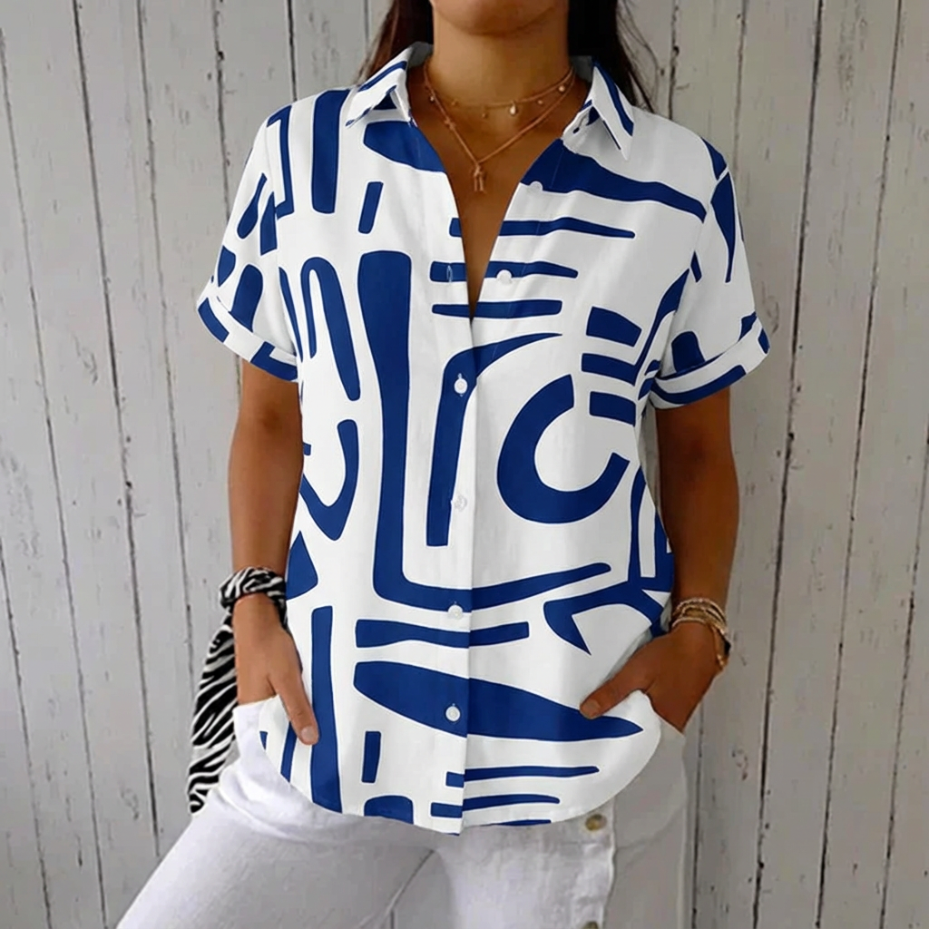 Arvo™ – Casual Abstract Summer Blouse