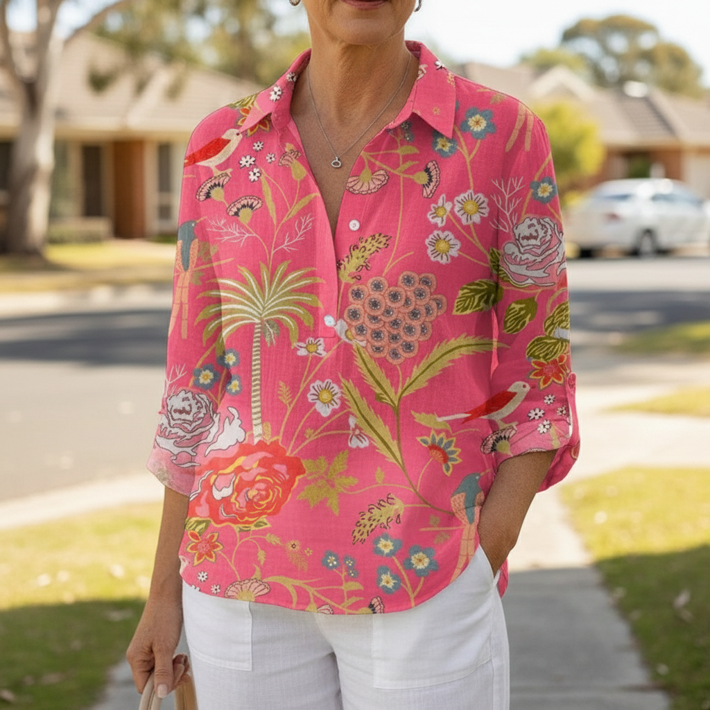 Floriana™ | Tropical Blossom Blouse