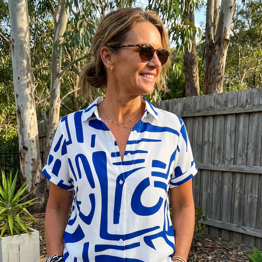 Arvo™ – Casual Abstract Summer Blouse